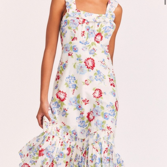 LoveShackFancy Weslan Midi Dress - Picture 5 of 9